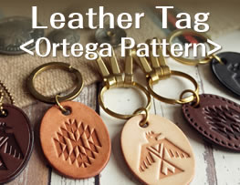 Leather Tag <Ortega Pattern>