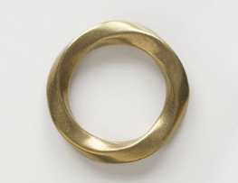 Twist Ring Solid Brass