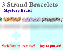 Mystery Braid Leather Bracelet Kit - 3 Strands