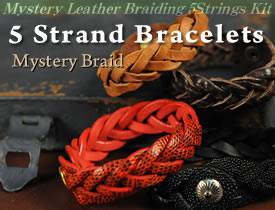 Mystery Braid Leather Bracelet Kit - 5 Strands
