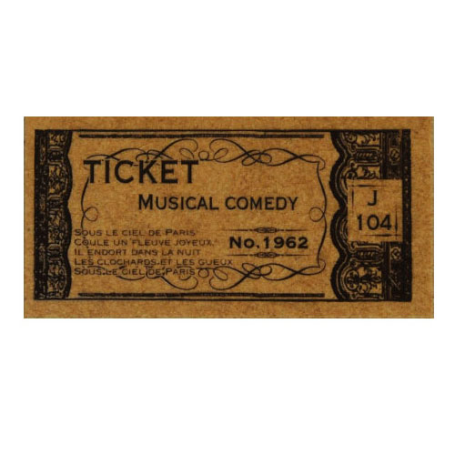 Flea Market Stamp - Concert Ticket