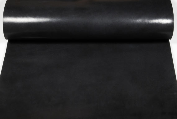 Leather cut in 60cm width,   Leather Glazed Tochigi <Black>