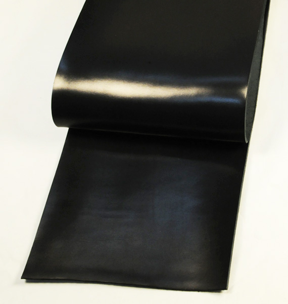 Leather cut in 30cm width, Leather Glazed Tochigi <Black>