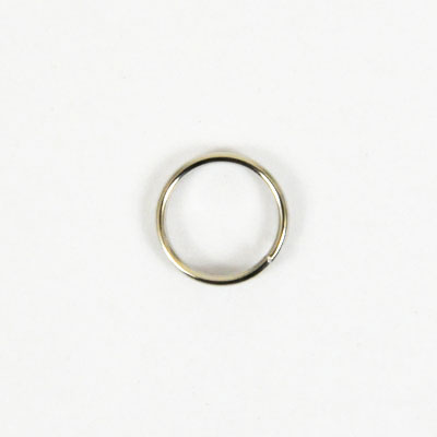 Double Split Key Ring - 8 mm - Nickel