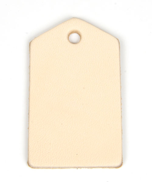 Leather Tag (Home Plate) - LC Tooling Leather Standard