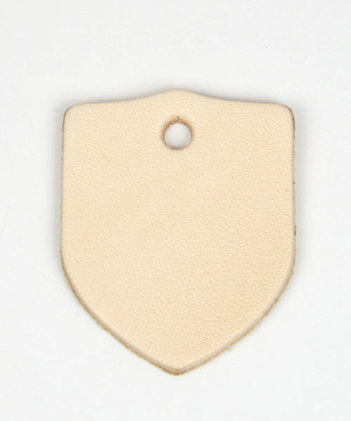 Leather Tag (Shield) - LC Tooling Leather Standard