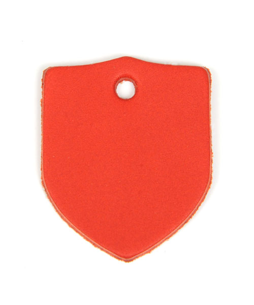 Leather Tag (Shield) - Various Color Leather