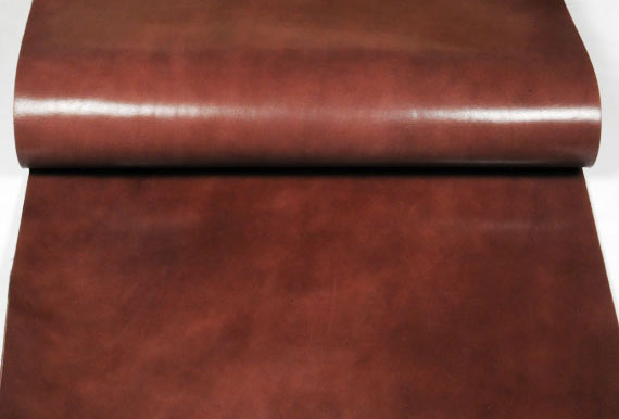 Leather cut in 60cm width, LC Leather Glazed Standard <Dark Brown>