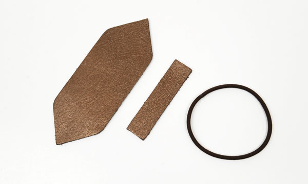 Leather Hair Ribbon kit - Mincle