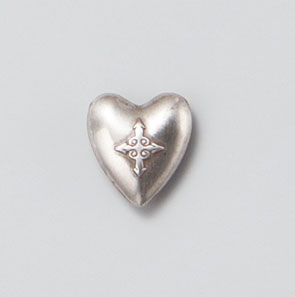 Antique Silver Heart Concho