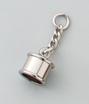 Leather Tassel Keychain (Small) Nickel
