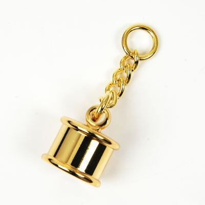 Leather Tassel Keychain (Small) Gold