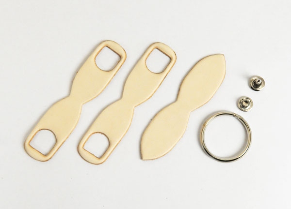 Leather Chain Keychain Kit - Long A1 - LC Tooling Leather Standard