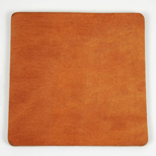 Leather Coaster <Square> - Hermann Oak Harness Leather