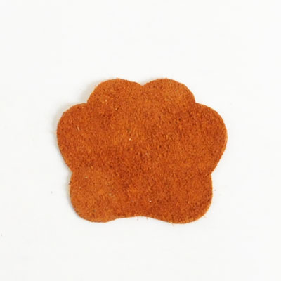 <Suede Leather>Animal Charm Paw(Backing)