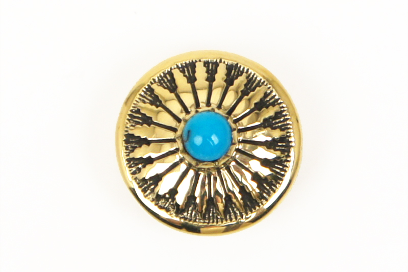 Stone Concho Turquoise <16 mm>