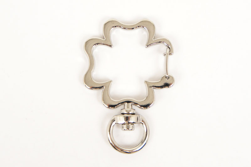 Decorative Keychain Clover - Nickel -