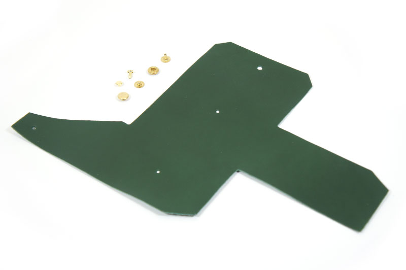 Card Holder Kit - LC Premium Dyed Leather Struck Through