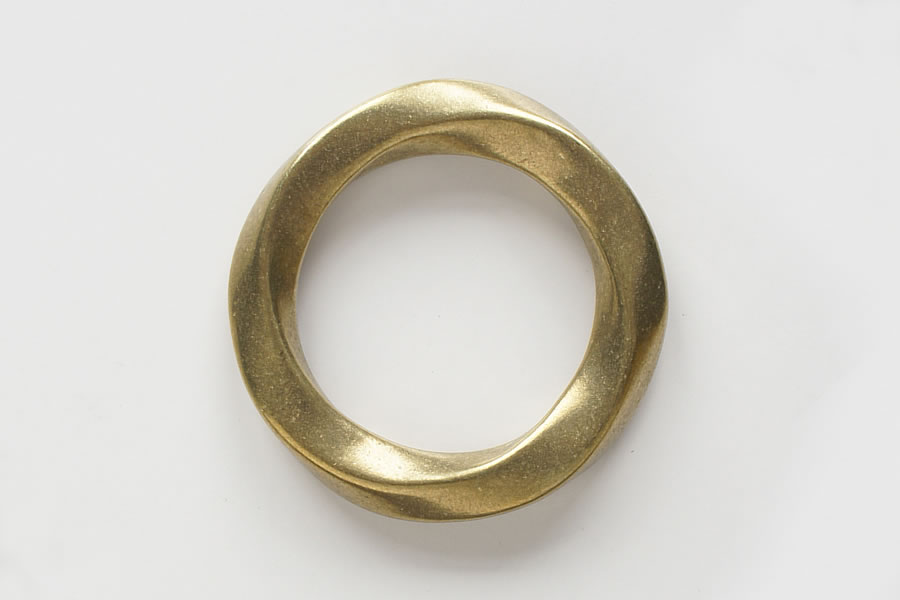 Twist Ring Solid Brass - 27 mm