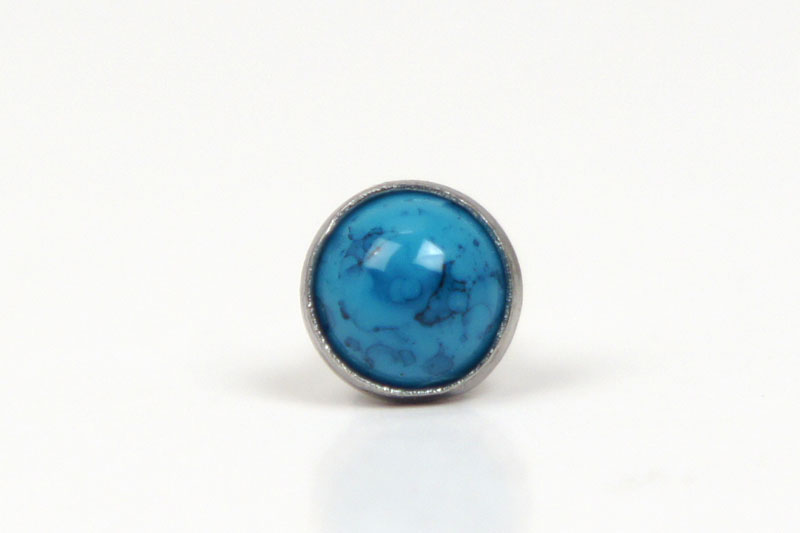 Rivets Turquoise Stone 5 mm