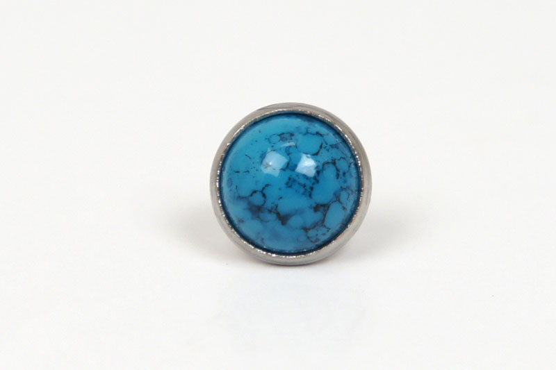 Rivets Turquoise Stone 7 mm