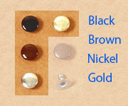Single Cap Rivet 9 mm Gold