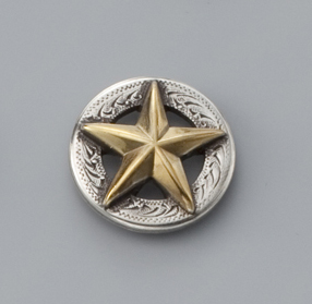 3-D Texas Star Concho <32 mm>