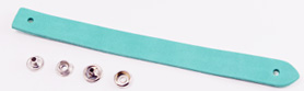 Leather Bracelet Kit 20 - LC Premium Dyed Leather Struck Through
