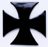 Leather Charms <Enamel> Cross (large)