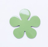 Leather Charms <Enamel> Flower (small)