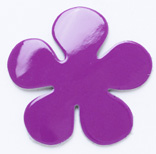 Leather Charms <Enamel> Flower (large)