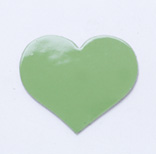 Leather Charms <Enamel> Heart (small)