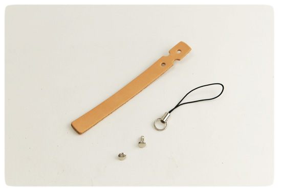 Cell Phone Strap - Hermann Oak Tooling Leather