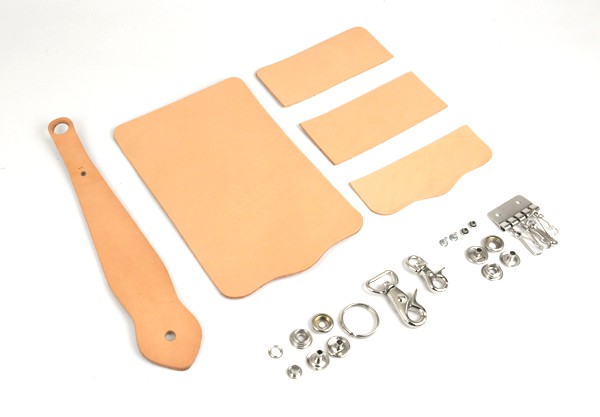 Key Case with Key Fob Kit - Hermann Oak Tooling Leather