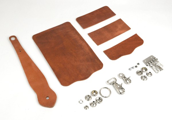 Key Case with Key Fob Kit -Hermann Oak Harness Leather