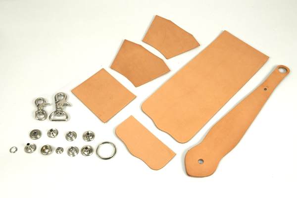 Key Fob Coincase Kit - Hermann Oak Tooling Leather