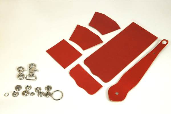 Key Fob Coincase Kit - Pigmented Leather
