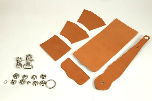 Key Fob Coincase Kit - Hermann Oak Bridle Leather
