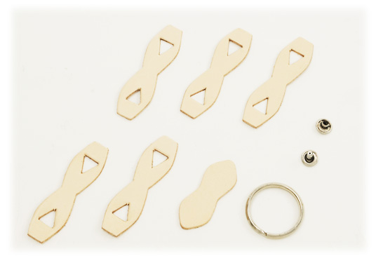 Leather Chain Keychain Kit - LC Tooling Leather Standard