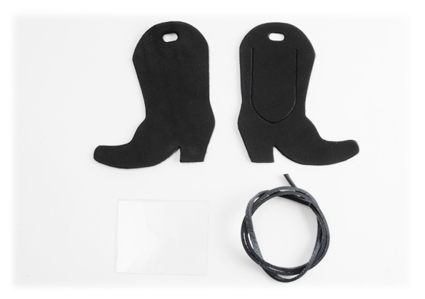 Luggage Tag Kit - Western Boots < LC Tooling Leather Standard >