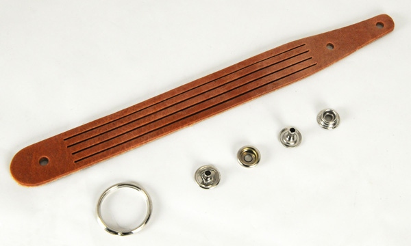 Braided Keychain Kit - Hermann Oak Harness Leather