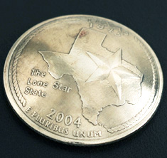 Texas State Quarter <Screw Back>