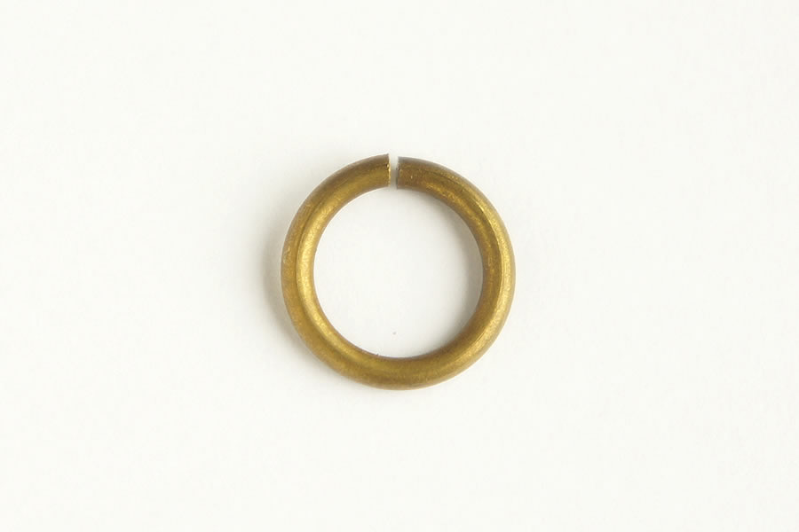 Jump Ring - 8 mm - Aged Brass