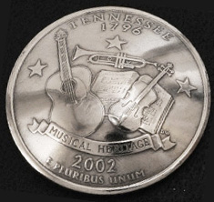 Tennessee State Quarter <Screw Back>