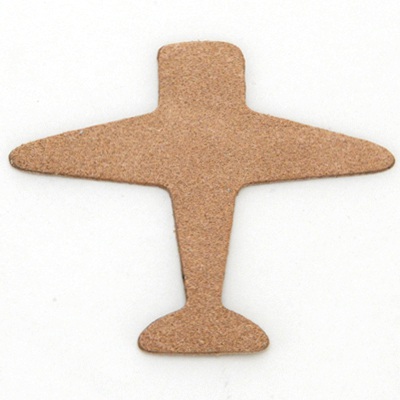 Leather Charms <Backing Charm> Retro Airplane