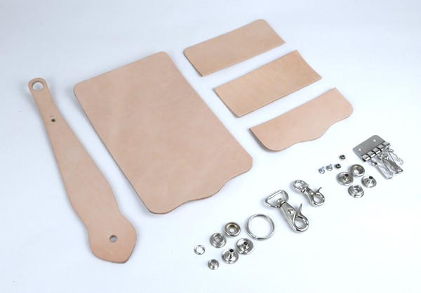 Key Case with Key Fob Kit - Tooling Leather Himeji