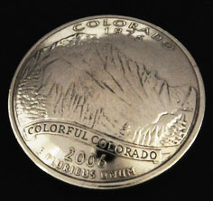 Colorado State Quarter <Screw Back>