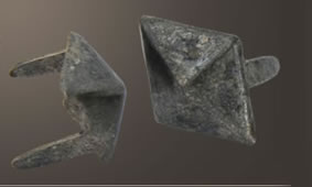 Puffed Diamond Spot - Relic Nickel <5/8">
