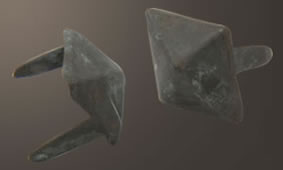 Puffed Diamond Spot - Relic Brass <5/8">
