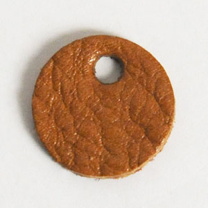 Leather Tag (Round Shape S) - Gallo